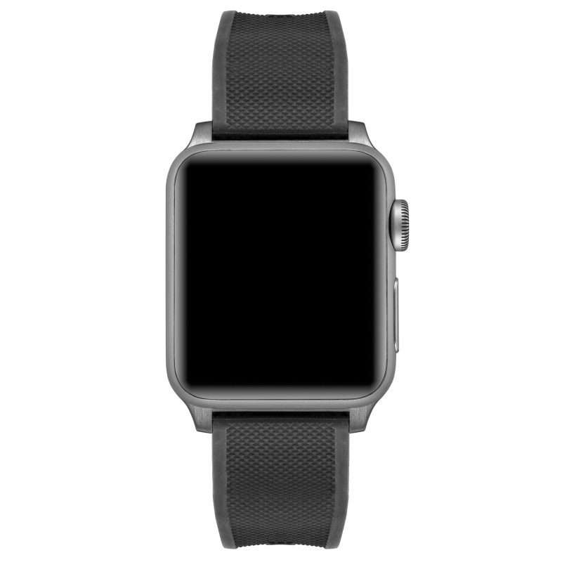 Apple Watch Strap Rubber Gunmetal 01