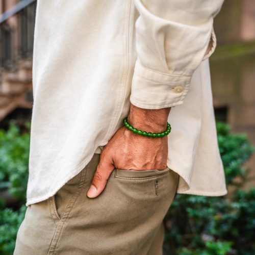 BeadBraceletGreenOnyx BackPocket 1