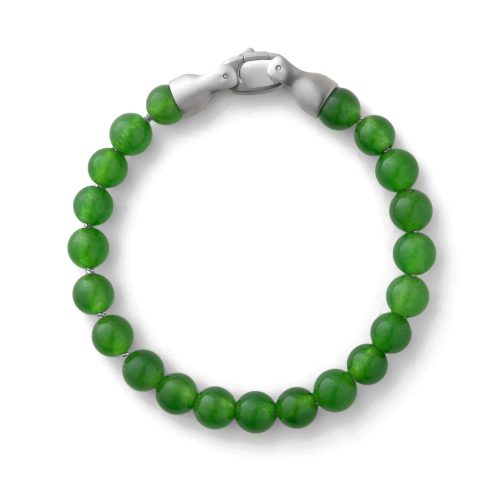 BeadBraceletGreenOnyx TopDown Michael