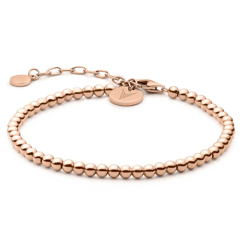 Beaded Bracelet Rose Gold