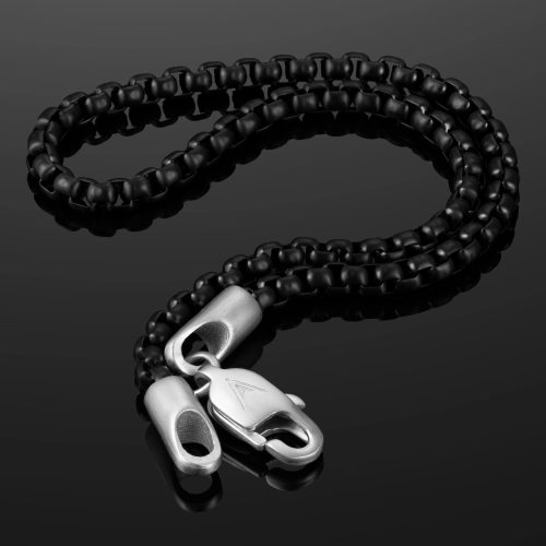 BoxChainBraceletBlack SCurve Sandris