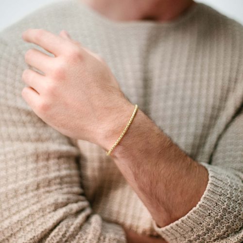 BoxChainBraceletGold 1