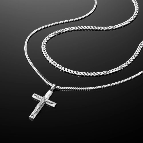 CrucifixSilver StackedSCurve Sandris