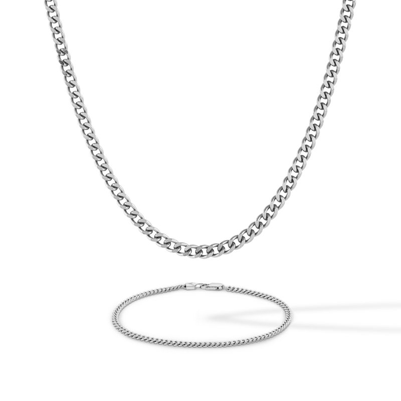 Cuban Curb Chain Silver 1