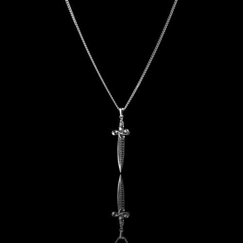 Dagger Pendant Reflection Black Sandris