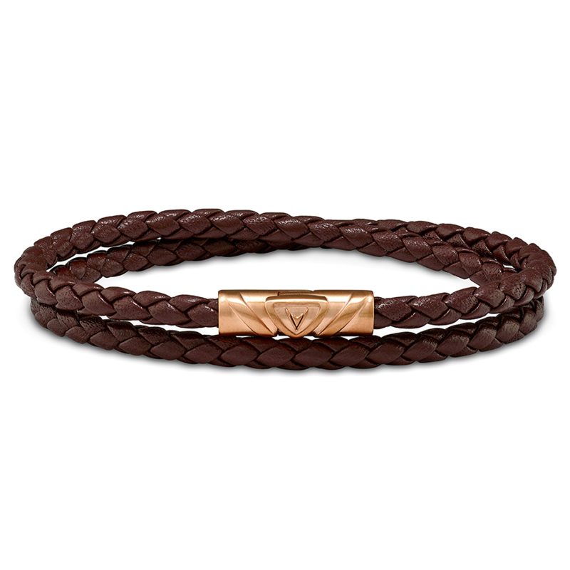 Delta Brown Rose Gold Bracelet