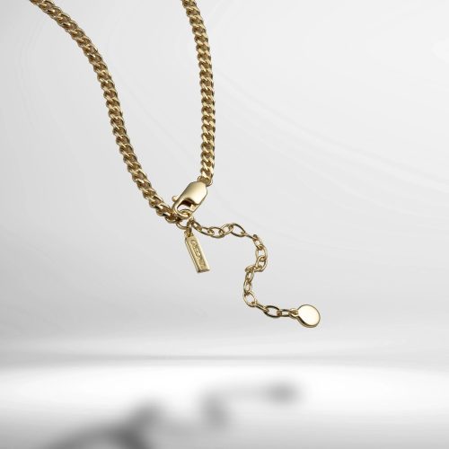 Women sCurbChainNecklaceGold Floating