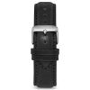 Classic - Black 20mm Men's Luxury Tan Italian Leather Interchangeable Watch Band Strap Silver Clasp | Color: Silver