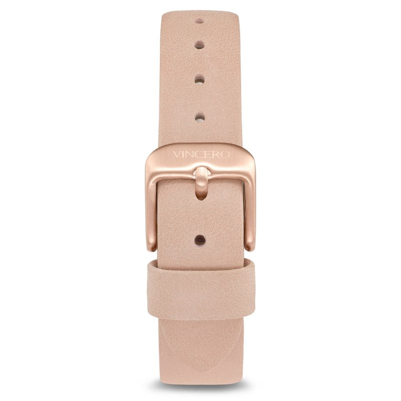 natural leather pale pink rose gold